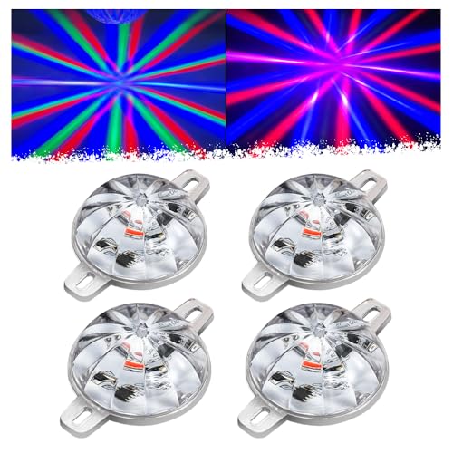 Mini Watermelon Lights LED Side Marker Turn Signal Lights,4pcs RGB Color Strobe LED Chassis Lights for semi Truck Trailer, 12-24V Waterproof Motorcycle Car Underglow Kit - color: RGB