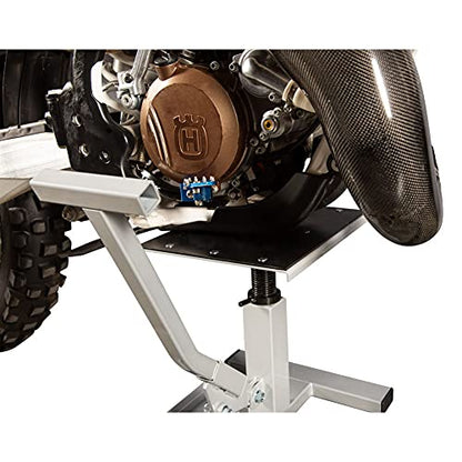Tusk Adjustable Dirt Bike Motorcycle Lift Stand – Height Adjustable Maintenance Stand for Off-Road and Motocross Service