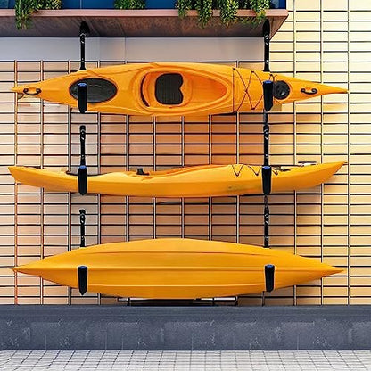 Kayak Storage Hooks, 15Inch Heavy Duty Garage Wall Mount Rack, Garage Storage Hangers for Canoe, Surfboard, Snowboard (19G-15Inch, 4pack) - size: 15inch