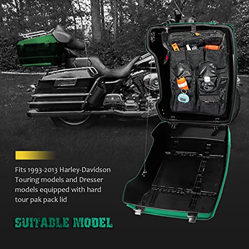 Mofun Tour Pack Lid Organizer Saddlebags Tour Luggage Storage Bag Compatible with Harley Touring FLT FLH 1999-2013
