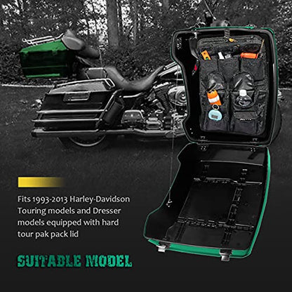Mofun Tour Pack Lid Organizer Saddlebags Tour Luggage Storage Bag Compatible with Harley Touring FLT FLH 1999-2013
