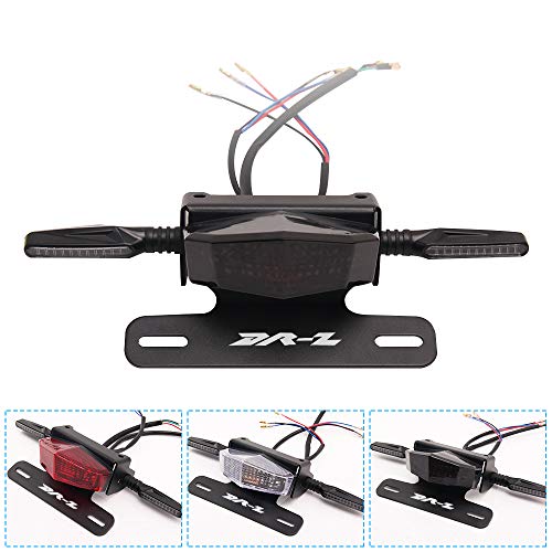License Plate Holder Fender Eliminator Rear Tail Tidy LED Brake Lights and Turn Signals For Suzuki DRZ400S DRZ400SM DRZ400E (Smoke) - color: Smoke