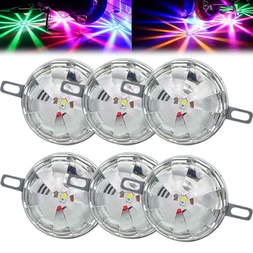 Universal Waterproof LED Chassis Lights, 12v LED Watermelon Lights for Trucks Offroad Motorcycle Electric Vehicles Chassis Light, Automotive Accent Multicolor Neon Lighting Underglow Kit(6pcs) - color: 6pcs