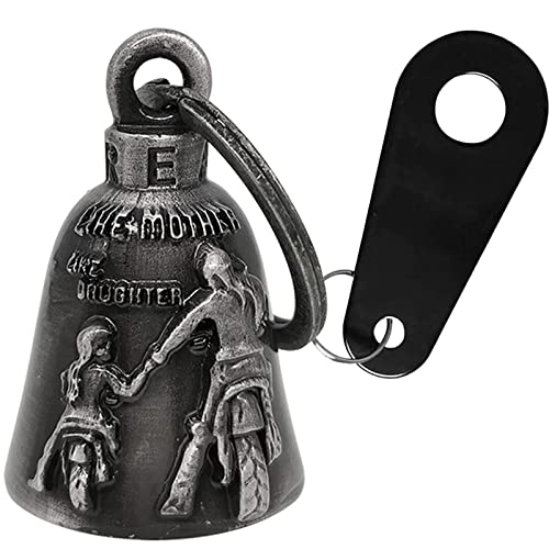 Dream Apparel Motorcycle Bell Guardian Angel Drive Away Gremlin, Biker Bell for Men Women Rider Riding, Good Luck Gift - color: Like Mother Like Daughter