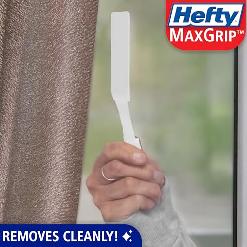 Hefty Picture Hanging Kit - 16 Medium Pairs, Holds Up to 12 Lbs | Picture Hangers & Kit for Home Decor - Picture Hanging Hardware for Superior Adhesion on Frames, No Nails