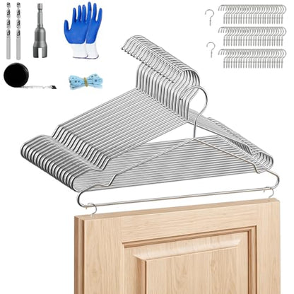 20 Pack Cabinet Door Hangers for Spray Painting & Paint Drying Kit | Positioning Lock, 25 lbs Capacity, Less Flipping, More Stable Hanging
