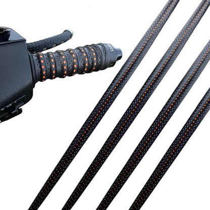 Wrap-Around Motorcycle Grips - Anti-Slip Motorcycle Handlebar Grips with Air Vent Holes, Universal Shock-Absorbing Dirt Bike Accessories, Handlebar Cover Wraps for Motorcycles and Bikes