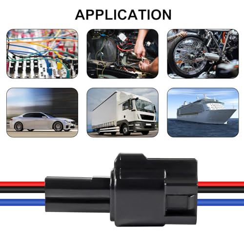6Pcs 3 Pin Waterproof Connector Electrical Wire Plug Car Auto 3 Way Male Female Quick Disconnect Harness Connectors Plug Socket for Car Truck Motorcycle Marine Boat and Other Wire Connection - size: 6pcs 3 pin