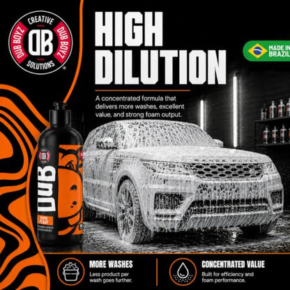 DUB BOYZ Snow Foam Pre Wash Soap - 16oz Citrus Concentrate for Foam Cannon, Pre-Rinse Cleaner Loosens Dirt Before Contact Wash, Paint Safe, Biodegradable Hypo Float - size: 16 Fl Oz (Pack of 1)