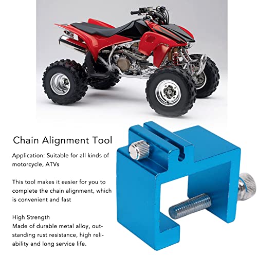 Motorcycle Chain Alignment Tool Metal Alloy Sprocket Chain Alignment Tool Accurate Adjusting for Motorcycle ATV Maintenance Repair