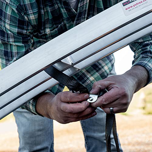 YUTRAX® 89” Folding Arched Ramps, Aluminum Arch Ramps, 1500 lb. Capacity, Arched Design, Folds for Transport, ATV/Golf Cart/Riding Lawn Mower Loading, Pair - size: 89-Inch, 1500lb. Load Capacity