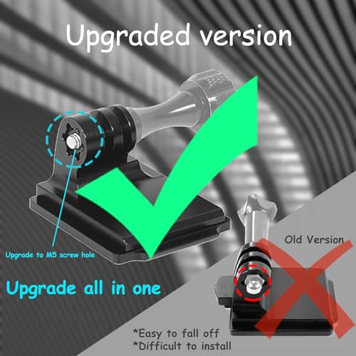 NVG Mount for Gopro, Aluminum Helmet Camera Mount Compatible with Insta360 X5 X4 X3 X2 X RS R GO 3 2, GoPro Hero, DJI OSMO Action and Most Action Cameras