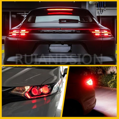 Ruiandsion 2pcs 6V 1157 LED Bulb 5050 12SMD Red BAY15D LED Light Bulbs for Brake Lights Stop Parking Lights Tail Lights - color: Red, size: 1157/BAY15D