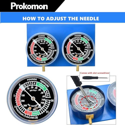 Motorcycle Carburetor Synchronizer Tool;Carb Synchronizer Tool with 2 Gauge;Vacuum Carb Sync Tool for 2 Cylinder - color: 2 Gauges