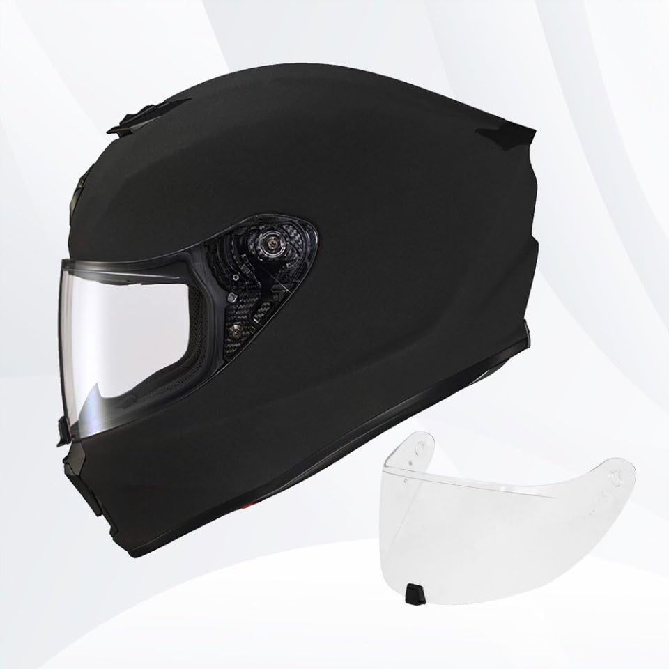 R420 Visor Shield Repalcement, UV Protection Outer Face Helmet Shield Compatible with R420 Motorcycle Accessories (Clear) - color: Clear