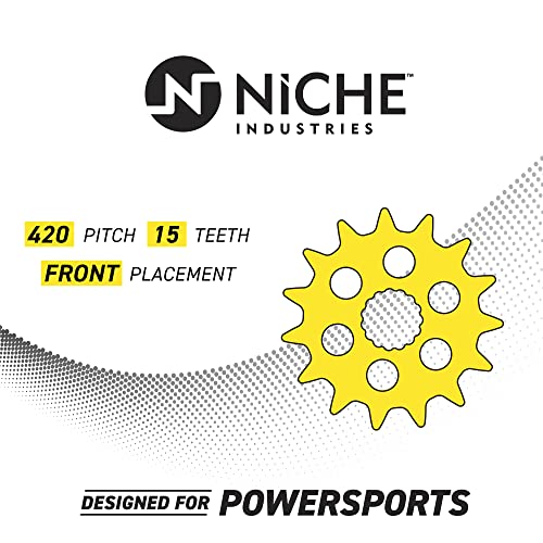 NICHE Drive Sprocket Chain Combo for Honda XR70R Front 15 Rear 36 Tooth 420V O-Ring 86 Links - size: O-Ring Chain