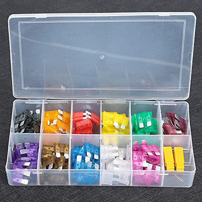 110PCS Kit Premium Automotive Assortment with Zinc Alloy Clips for Car Truck SUV Vehicle Electrical System Protection 2A to 40A