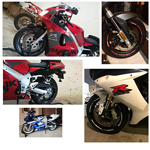 For Yamaha MT09 MT-09 Motorcycles Accessories Thick Edge Outer Front and Rear Rim Wheel Reflective Decal Sticker Magnet Strip Tape (B Yellow,12) - color: B Yellow