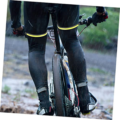 2pcs Reflective Cycling Trouser Clips Bike Leg Bands for Enhanced Visibility Professional Riding for Night Cycling and Exercise