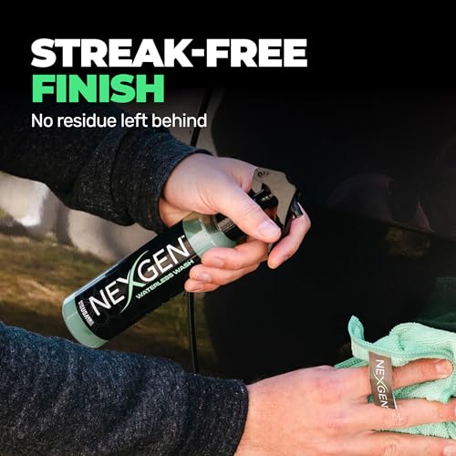 Nexgen Waterless Car Wash (8oz) - Ultimate Waterless Car Cleaner - Scratch-Free and High-Gloss Shine - On-the-Go Car Detailing - Car Cleaning Supplies - Ideal for Cars, Trucks, Boats & More! - size: 8 Fl Oz (Pack of 1)