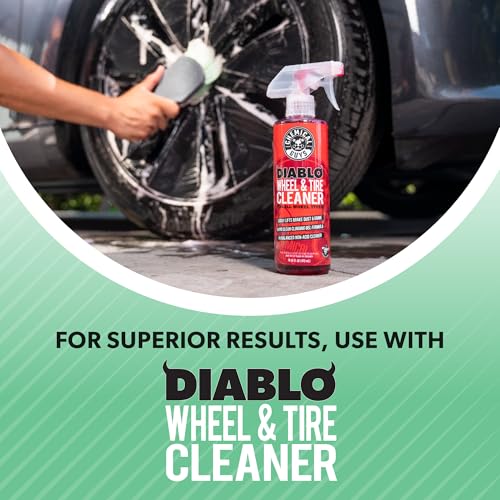 Chemical Guys Wheelie All Exterior Surface and Wheel Brush, Wheel Cleaner Brush with Soft Bristles, Safe Cleaning of Rims, Tires, and Exterior Surfaces on Cars, Trucks, Motorcycles, RVs, & More, Green - size: (Pack of 1), style: Wheelie