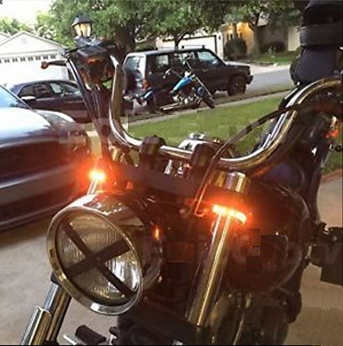 2PCS 18 LED Strip Universal Motorcycle Bike Amber LED Turn Signal Indicator Blinker Light 12v