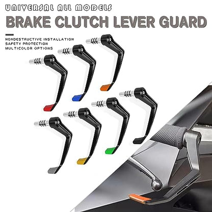 Compatible with 7/8" 22mm Brake Clutch Lever Guard CNC Aluminum Green Motorcycle Handlebar Levers Protector Accessories - color: Green