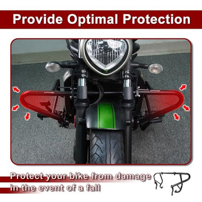 Xitomer Engine Guard Crash Bars Compatible with Vulcan S 650 VN650 / ABS 2015-2024, Vulcan S VN650 Cafe ABS 2016-2024 Motorcycle Highway Bars Frame Sliders