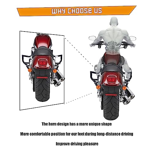 Kinglemc Crash Bar Engine Guard Highway Freeway Bar for Harley V-Rod Vrod Night Rod Muscle VRSC VRSCF VRSCA (Black) - color: Black