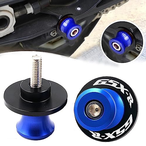 2pcs M8*1.5 Motorcycle Swing Arm Sliders Spools 8mm for Suzuki GSXR 600 750 1992-2024 GSX-R 1000 2001-2024 GSXS 600 750 1000 GSX-8R GSX-8S 2023 -Blue - color: Spool - Blue