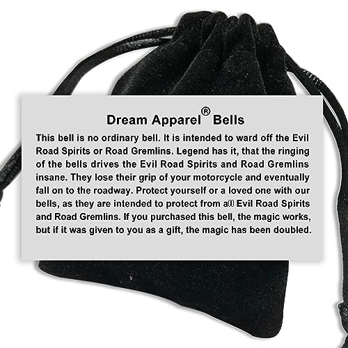 Dream Apparel Motorcycle Bell Guardian Angel Drive Away Gremlin, Biker Bell for Men Women Rider Riding, Good Luck Gift - color: Dad