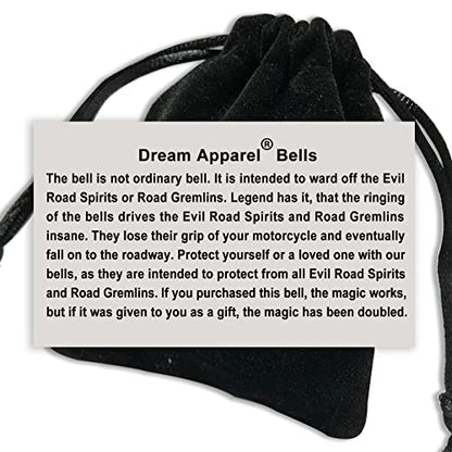 Dream Apparel 2 Pack Motorcycle Bells Guardian Angel for Biker Rider Men Women Ride Riding with Hangers, Drive Away Gremlins - color: Handful Bell + Bell