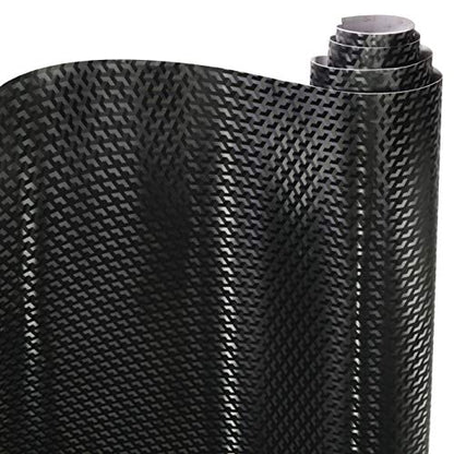 VViViD Designer Black Carbon Fiber Vinyl Wrap (Triangle Carbon, 25ft x 5ft) - size: 25ft x 5ft