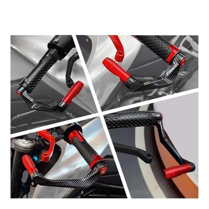 Clutch Lever Guards for CBR250R CBR300R CBR300RR CBR500R CBR600 CBR600F Motorcycle Handlebar Brake Clutch Lever Hand Guard Protector Handguard - color: Red NO LOGO