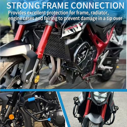 Motorcycle Crash Bar Engine Guard Frame Sliders Bumper Falling Protector,Engine Anti Falling Bar Compatible for HO&N&DA CB750 Hornet CB 750 Hornet Accessories 2022-2025