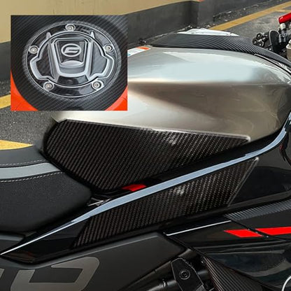 for CFMOTO 450SR Motorcycle Tank Pad Gas Tank Protector Compatible with CFMOTO 450SR CF Moto SR450 450 SR 450SS 5D Anti Slip Tank Pad Stickers Gas Oil Fuel Tank Pad Protectors - size: For 450SR