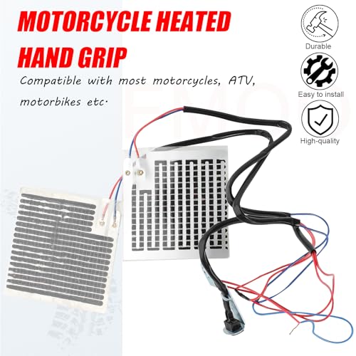 Universal Motorcycle Heated Grips Handlebar Heater Hand Warm Grip Inserts Pads Winter Warmer 12V With Switch Heat Thermal Cover Resistant Tape Motorbike ATV - size: Heated Hand Grip