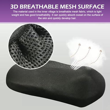 Motorcycle Seat Cover, Waterproof & Non-slip Seat Protective Cover, Honeycomb Breathable Mesh Fabric Protective Pad, Universal for Most Motorcycle, Scooter, Moped, E-bike (Black #Middle) - color: Black #Middle