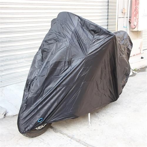 Motorcycle Waterproof Full Cover Outdoor UV Protector Rain Dust Sunshade Protective(Silver) - color: Silver