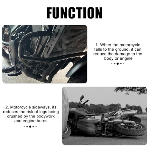 Motorcycle Fall Guard - PSLER Motorcycle Crash Guard Protectors Crash Bar Protectors for Rebel CMX 300 500 Accessories 2017 2018 2019 2020 2021 2022 2023 2024 2025