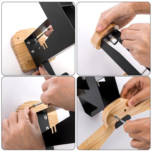 Motorcycle Helmet Holder, Tactical Gear Rack Wall Mount, Solid Wood Body Armor Stand, Plate Carrier Hanger Display Organizer for Police Football Football Skiing, Jacket, Equipment