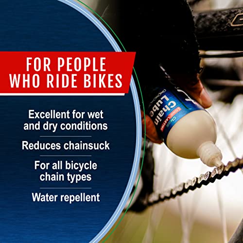 Squirt Chain Lube for Bikes 120 ml – Long-Lasting Lubricant for All Bike Chains – All-Weather Dry Bike Chain Lube to Reduce Noise & Chainsuck – Bicycle Tools & Maintenance Aid | bike-oils - size: 1 Pack, 120 ml