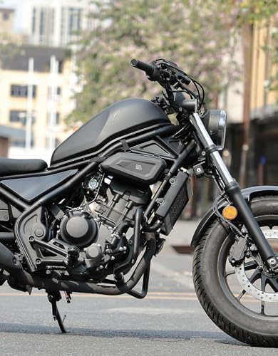 KEMIMOTO Motorcycle Side Bag, EVA Hard Shell Tool Bags Compatible with Rebel 300 500 (2017-2026) - Universal Motorcycle Saddlebag Side Frame-Mounted and Rear Storage Left 2.5L - style: Eva-left