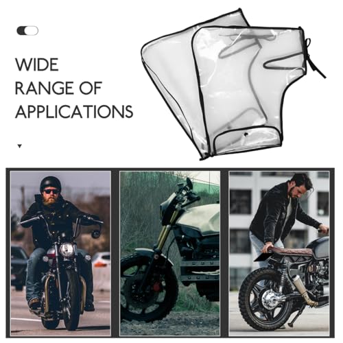Motorcycle Handlebar Cover Waterproof Windproof Rainproof Oversized Design Easy Installation Protective Cover for Comfortable Riding