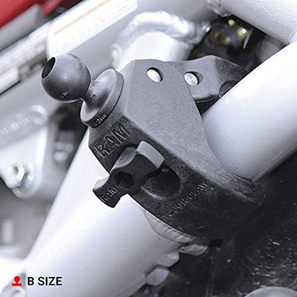 RAM MOUNTS Tough-Claw Clamp Base with B Size 1" Ball, Rail and Handlebar Mount Base for Phone, Tablet & Device Holders RAP-B-404U - style: Medium Clamp