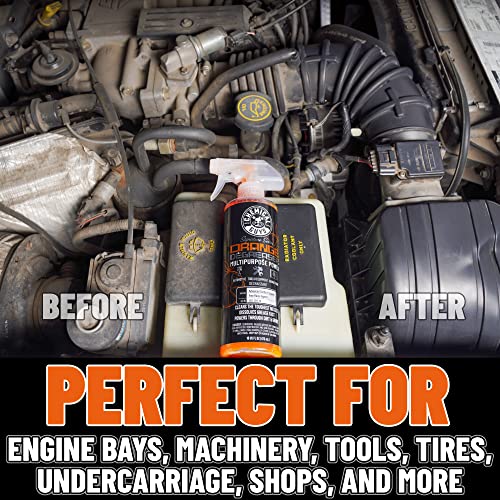 Chemical Guys Signature Series Orange Degreaser Spray - Heavy Duty All Purpose Cleaner for Engines, Tires, Undercarriages, Tools and More, Professional Strength, Breaks Down Grease, Oil & Grime,128 oz - size: 128 Fl Oz