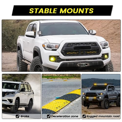 4Runner Ditch Hood Light Bracket for Mounting Auxiliary Off-Road LED Pod Light Hood Brackets Compatible with 2010-2022 Toyota 4Runner - size: For 4Runner 2010+
