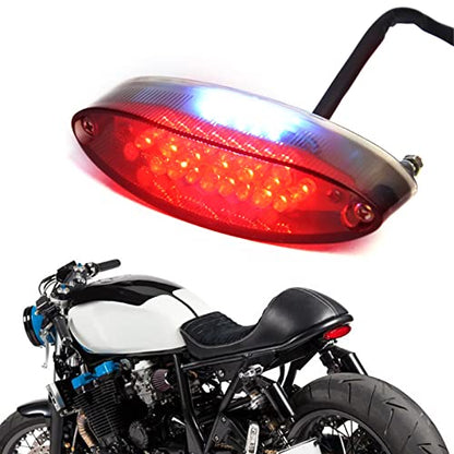 12V 28 LED Motorcycle Brake Stop Running Tail Light License Plate Lights Compatible with Cruiser Bike Motorcycle ATV Banshee Warrior YFZ WR XT - color: Red Len#1