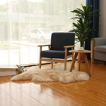 Real Genuine Sheepskin Rug Natural Fur Rug Sheep Skin Rugs Full Sheepskin Rugs Authentic Sheep Skin Throw Lambskin Seat Covers for Chairs Wool Seat Pad Cushion (2.3X3.28 ft) - color: 7