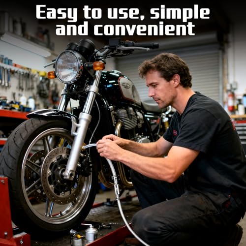 VZZNN Brake Bleed Kit, 3 pcs Reverse Brake Bleeder Kit100ml Syringe with 50cm Hose Brake Fluid Bleeder Tool for Automotive Car Truck Motorcycle Bike Bicycle Braking System Repair Maintenance